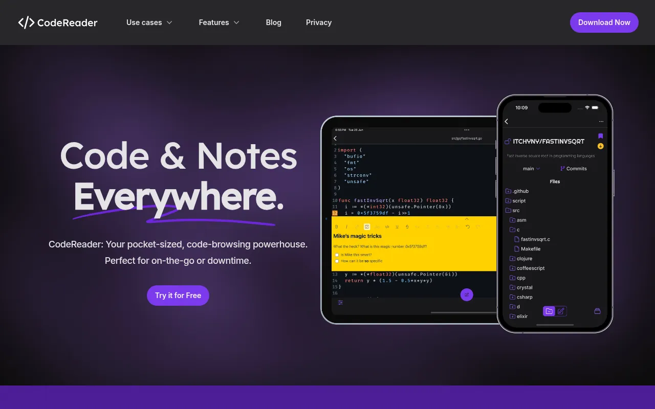 CodeReader screenshot